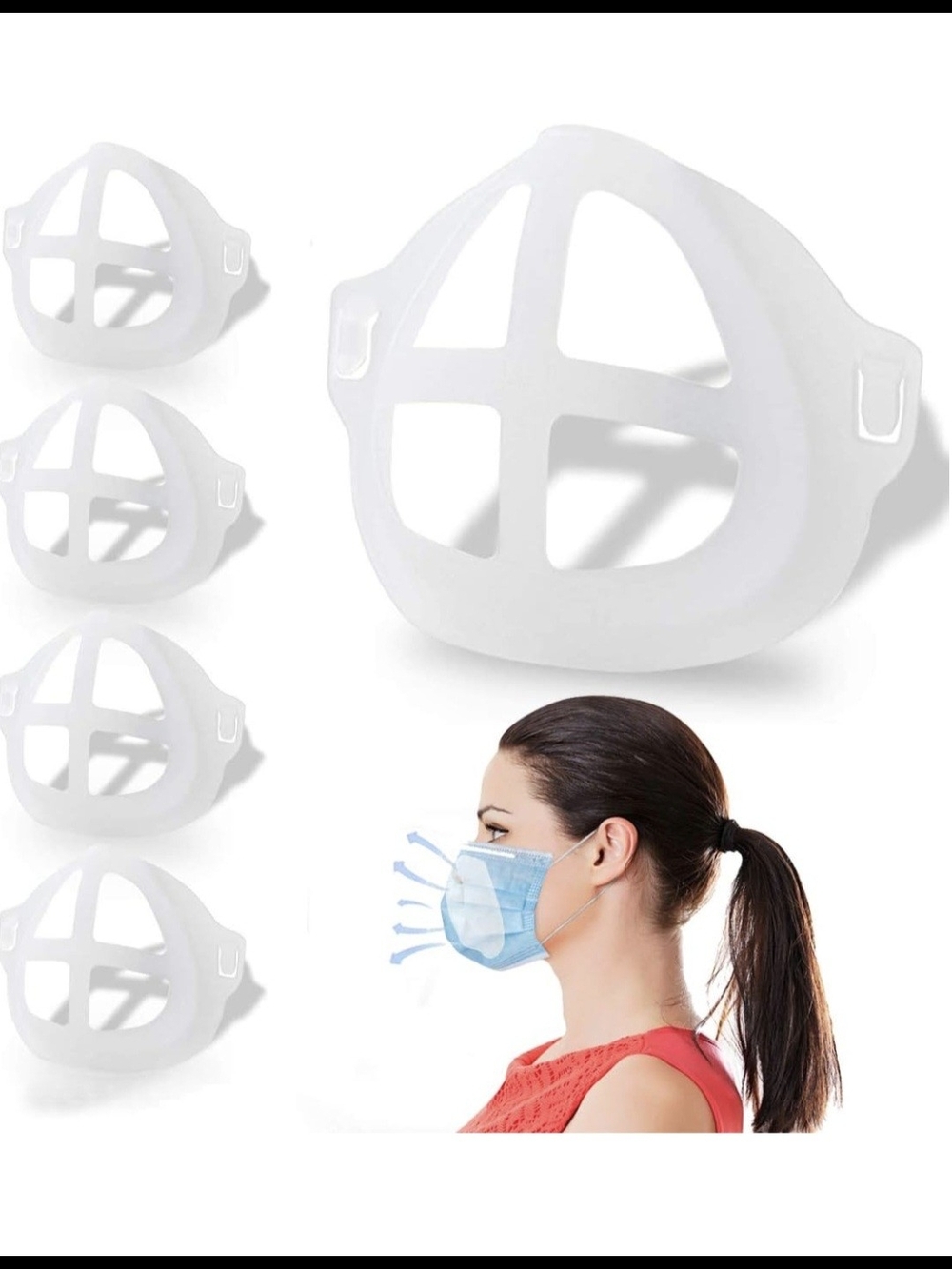 Mask Comfort Inner Frame - White Breathable Support